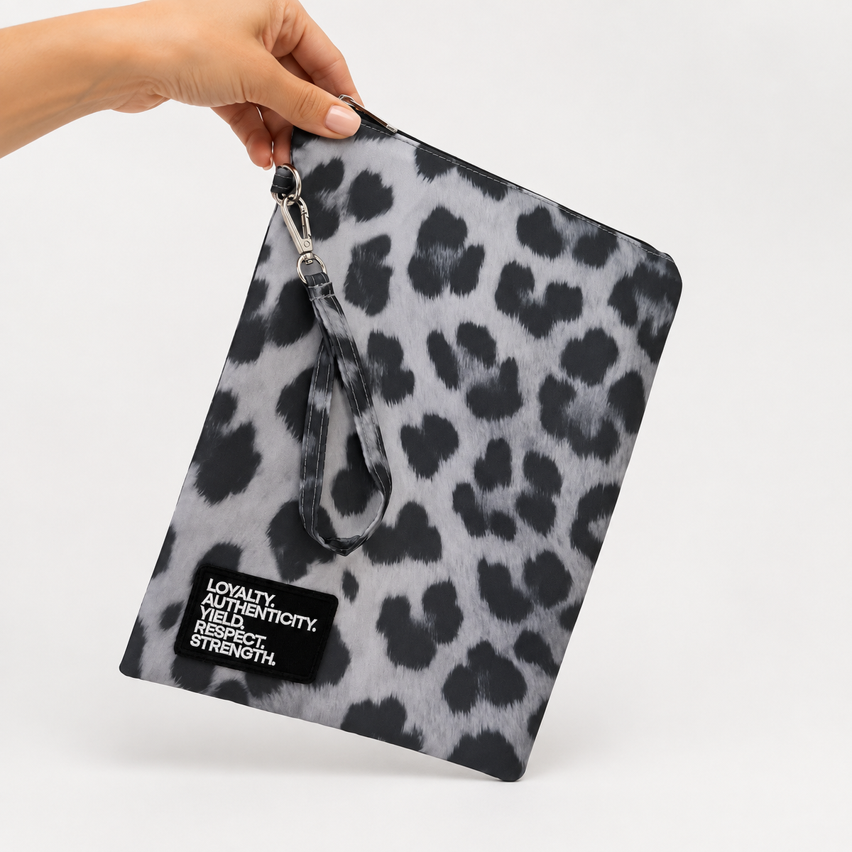 the ANYWHERE DUFFLE in SNOW LEOPARD