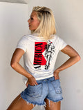 RELAXED TEE: AMERICA COWGIRL
