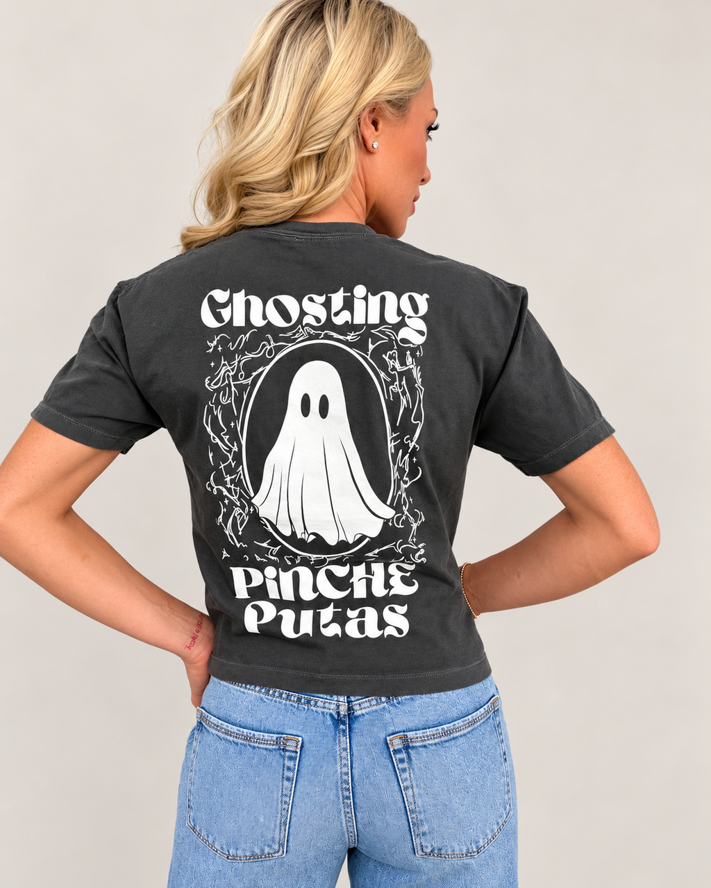 BOXY TEE: GHOSTING PINCHE PUTAS