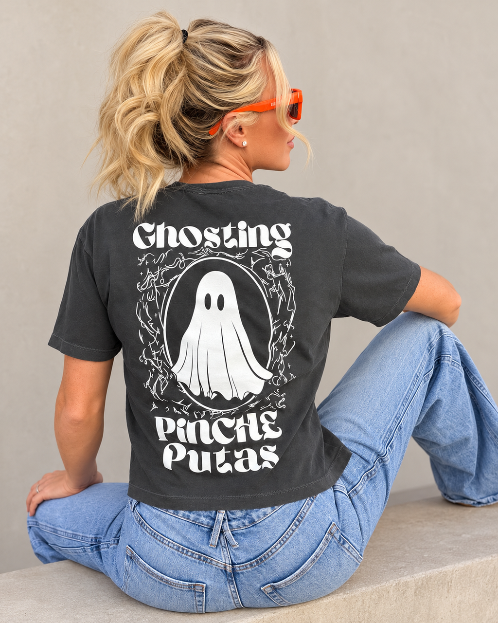 BOXY TEE: GHOSTING PINCHE PUTAS