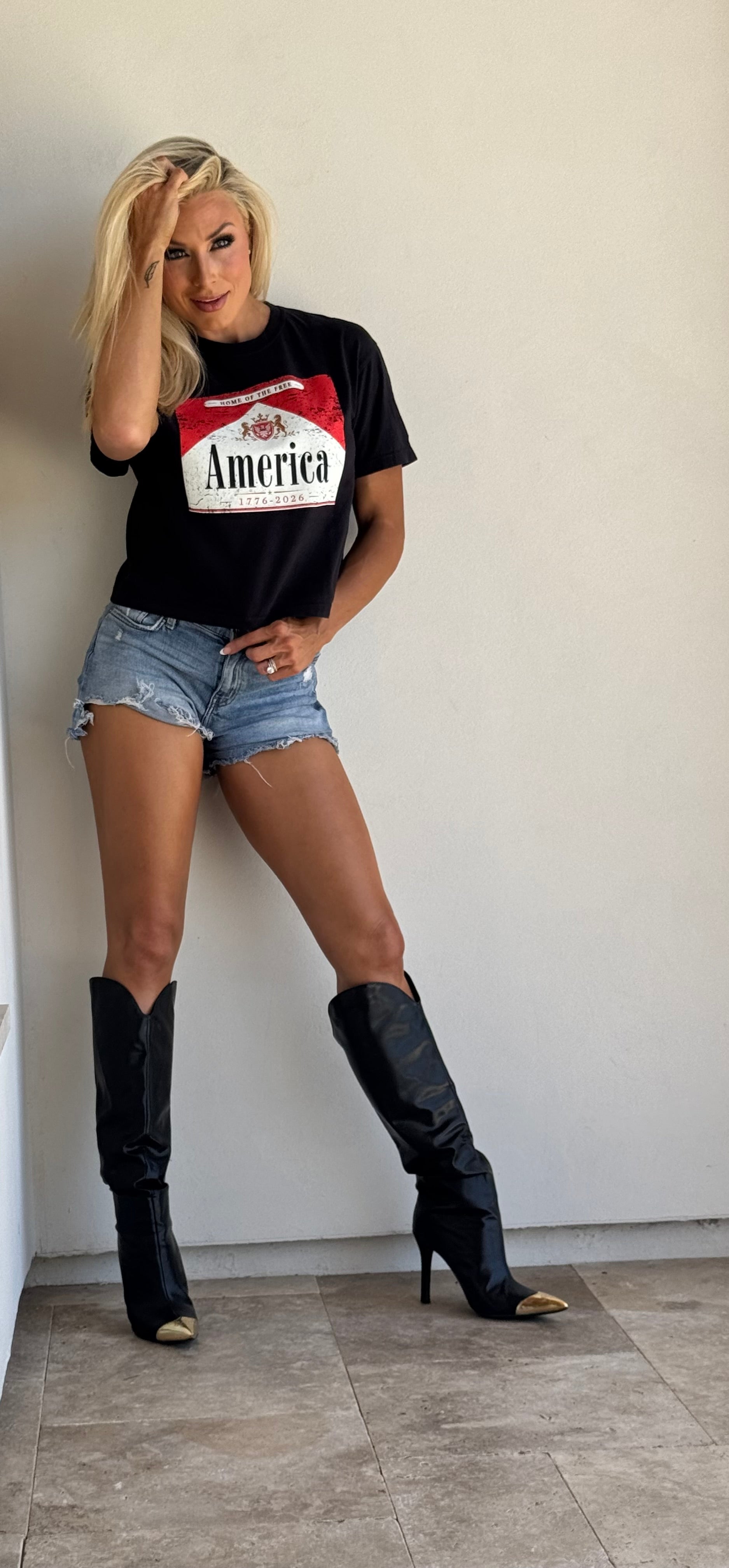 BOXY TEE: America