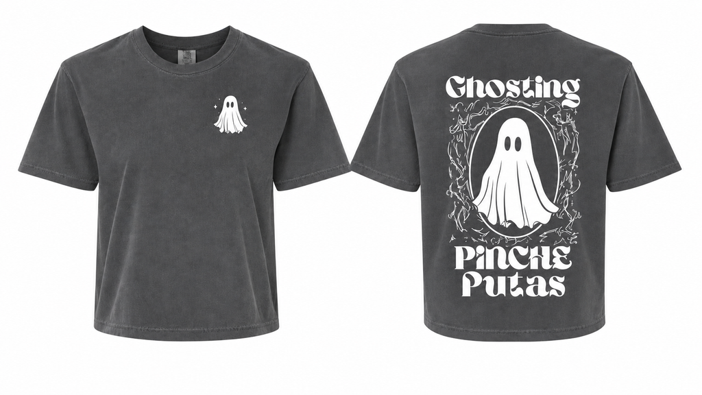 BOXY TEE: GHOSTING PINCHE PUTAS
