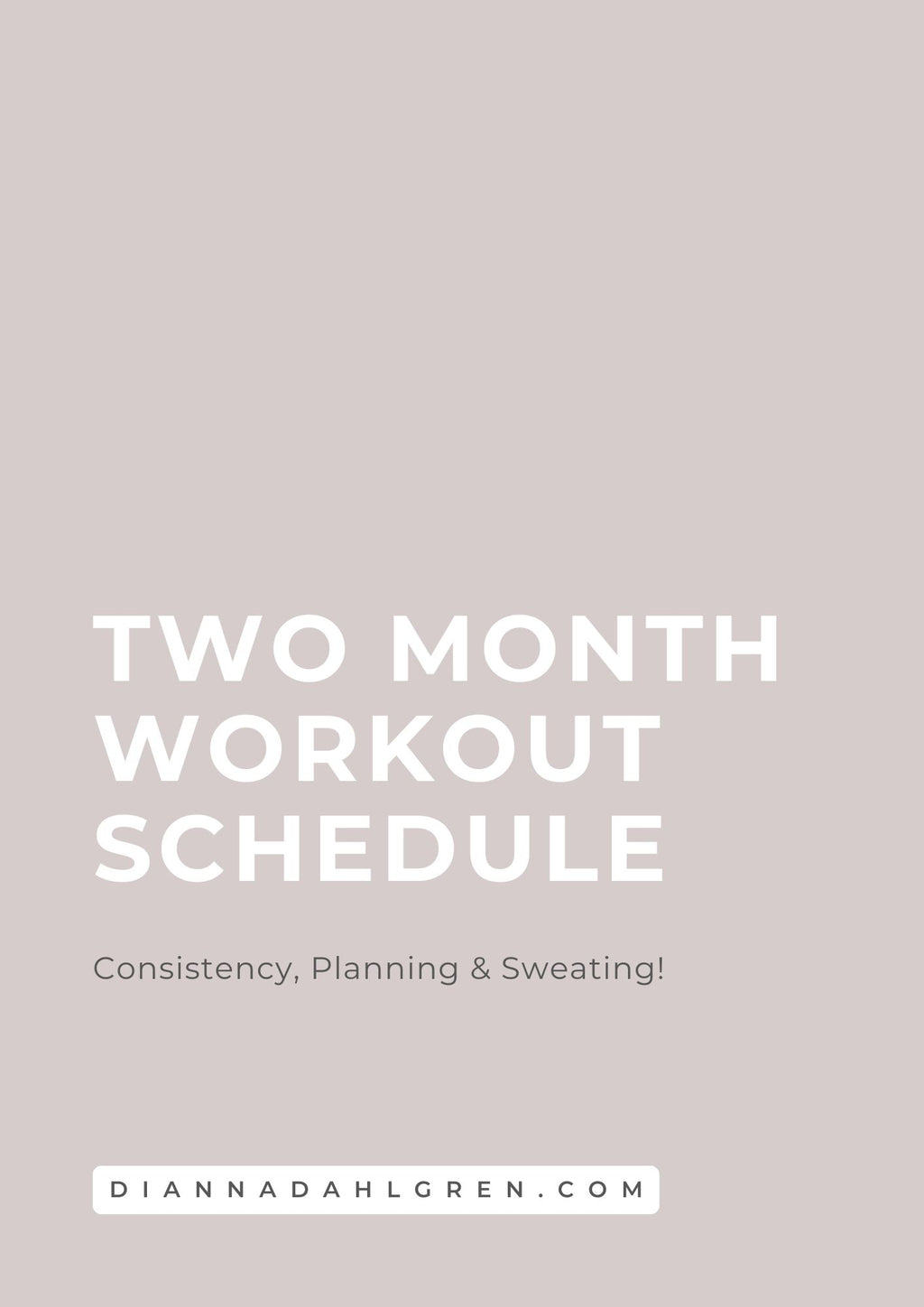 TWO MONTH FITNESS PLAN E BOOK