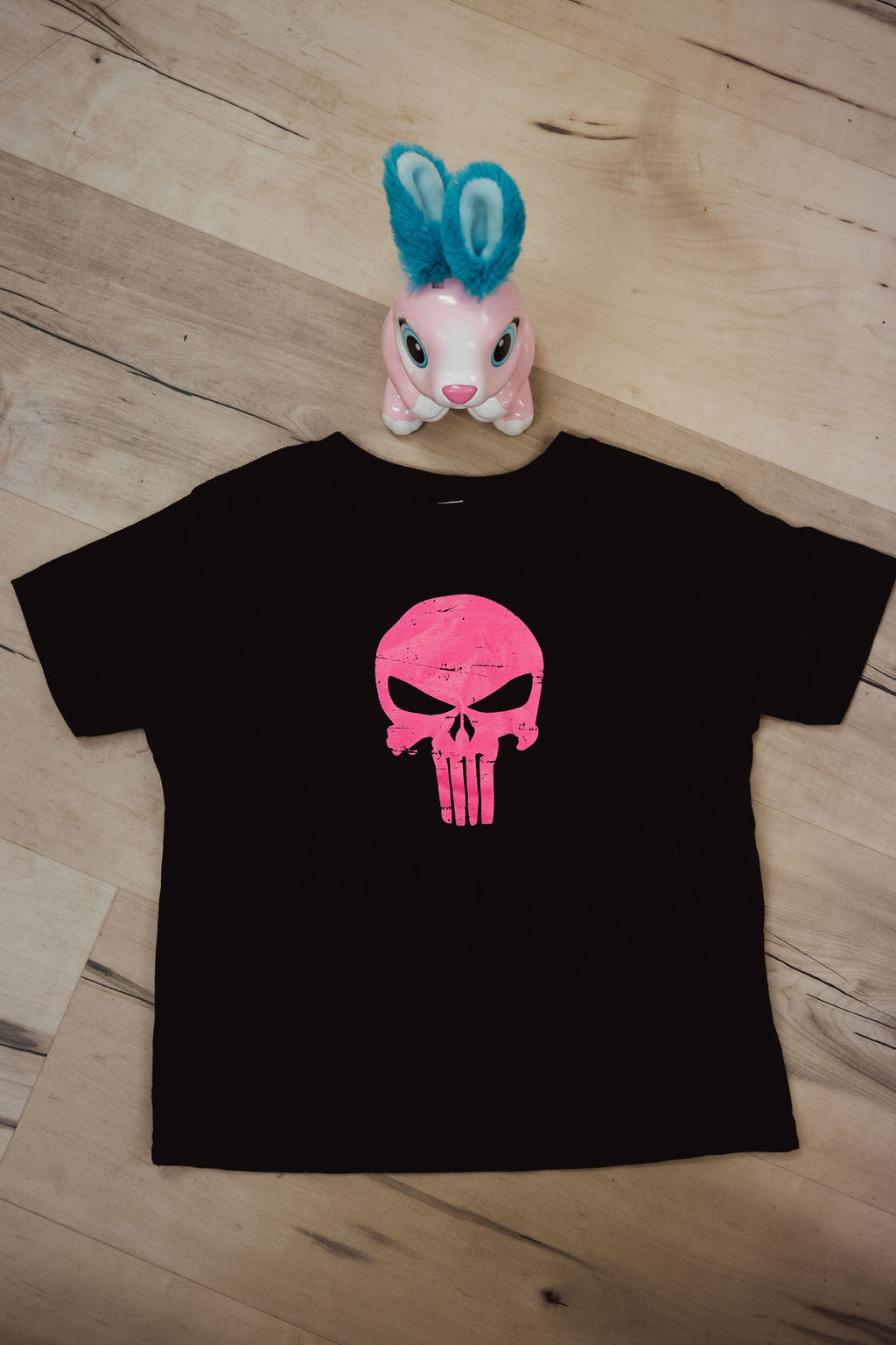 pink PUNISHER tee